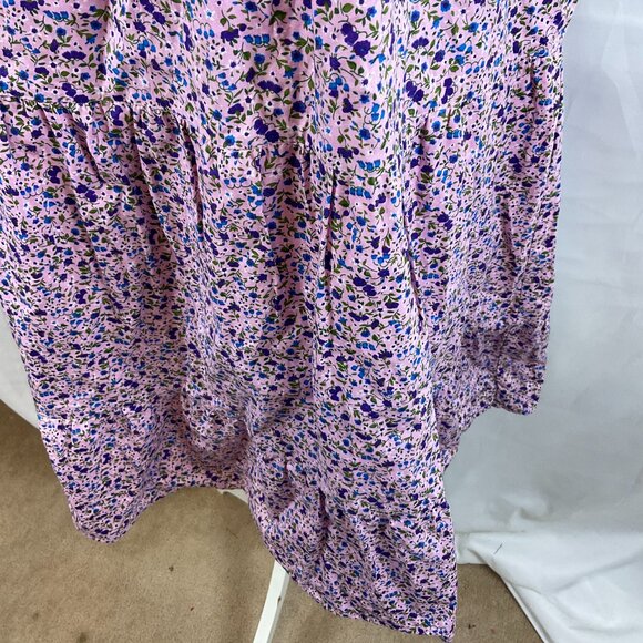 Pomander Place Dress XXL Pink Purple Blue Green Floral Baby-Doll Style - Picture 7 of 14